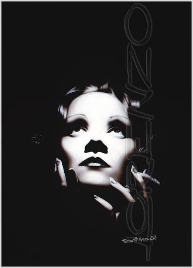 Lorenzo artworks, portraits, Marlene Dietrich