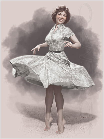 Lorenzo artworks, pin-up art