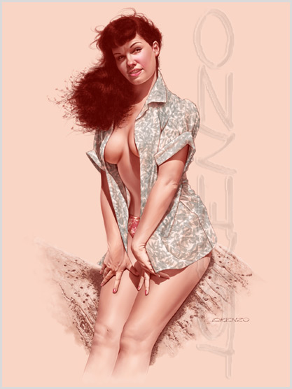Lorenzo artworks, pin-up art 