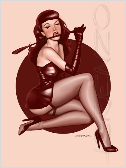 Lorenzo artworks, pin-up art 