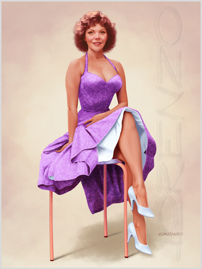 Lorenzo artworks, pin-up art