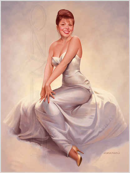 Lorenzo artworks, pin-up art