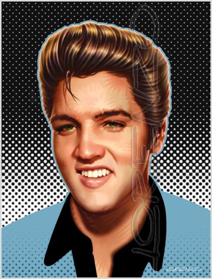 Lorenzo artworks, portraits, Elvis Presley
