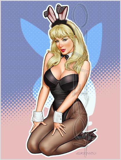 Lorenzo artworks, pin-up art, Model Kay O'Hara