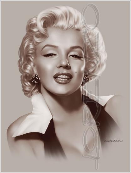 Lorenzo artworks, portraits, Marilyn Monroe
