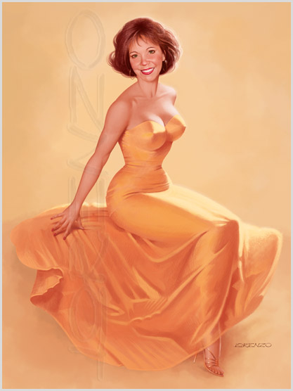 Lorenzo artworks, pin-up art