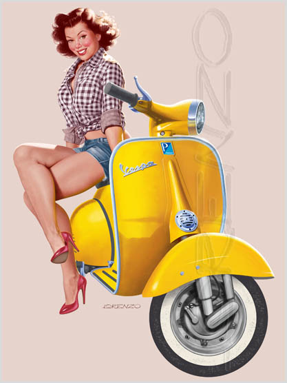 Lorenzo artworks, pin-up art