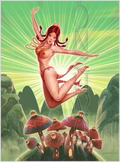 Lorenzo artworks, pin-up art 
