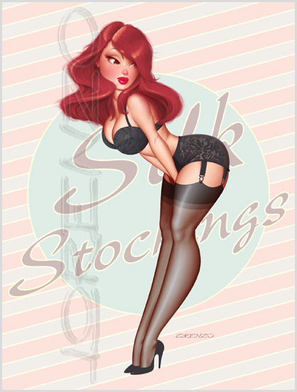 Lorenzo artworks, pin-up art 