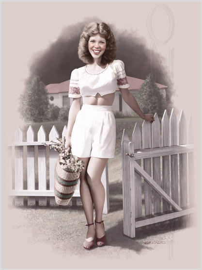 Lorenzo artworks, pin-up art