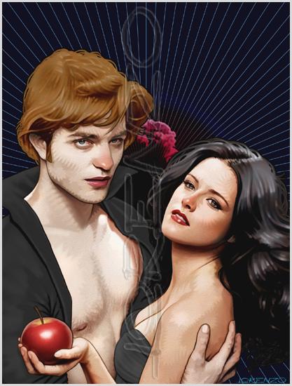 Lorenzo artworks, portraits, Twilight couple