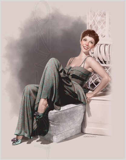Lorenzo artworks, pin-up art