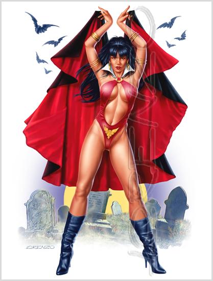 Lorenzo artworks, pin-up art