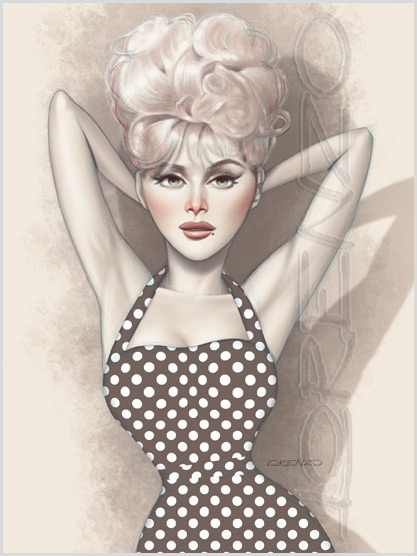 Lorenzo artworks, portraits, Virna Lisi