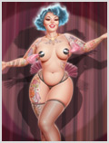 Lorenzo artworks, pin-up art 