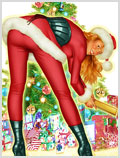 Lorenzo artworks, pin-up art, Model Anna-Marie Goddard