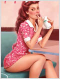 Lorenzo artworks, pin-up art