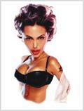 Lorenzo artworks, caricatures, Angelina Jolie