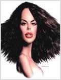 Lorenzo artworks, caricatures, Nina Moric