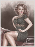 Lorenzo artworks, pin-up art, Model Mai Nguyen