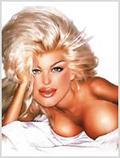 Lorenzo artworks, caricatures, Victoria Silvstedt