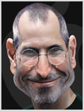 Lorenzo artworks, caricatures, Steve Jobs