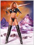 Lorenzo artworks, fantasy art, Model Drakaina