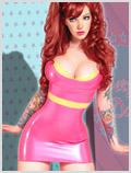 Lorenzo artworks, pin-up art, Model Vanessa Lake