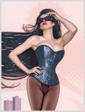 Lorenzo artworks, pin-up art, Model Madeleine Horn