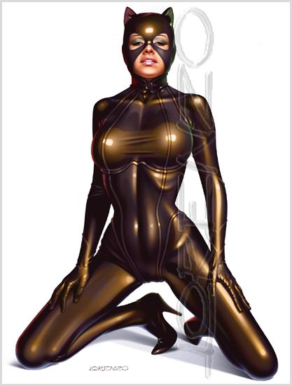 Lorenzo artworks, pin-up art, Model Veronika Kotlajic