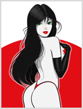 Lorenzo artworks, cartoonized pin up art 