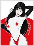 Lorenzo artworks, cartoonized pin up art 