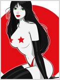 Lorenzo artworks, cartoonized pin up art 