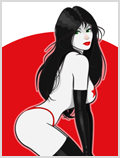 Lorenzo artworks, cartoonized pin up art 