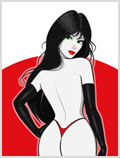 Lorenzo artworks, cartoonized pin up art 