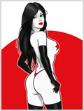 Lorenzo artworks, cartoonized pin up art 