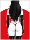 Lorenzo artworks, cartoonized pin up art 