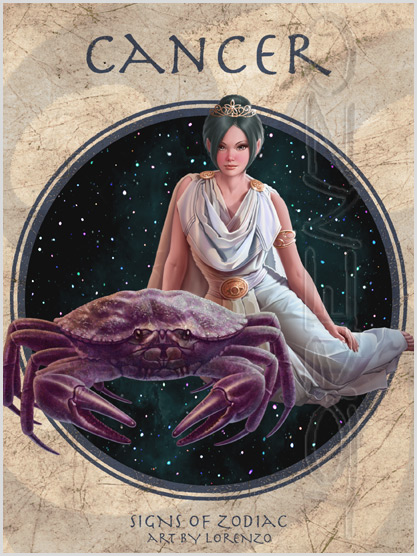 Lorenzo artworks, zodiac fantasy art, fantasy paintings