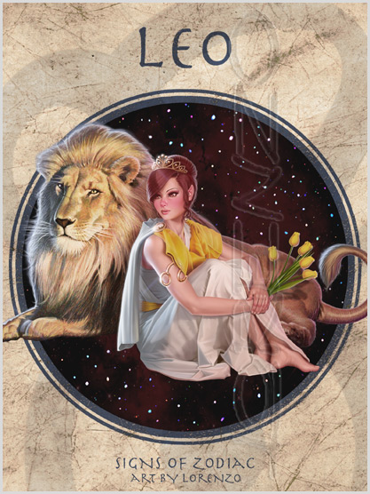 Lorenzo artworks, zodiac fantasy art, fantasy paintings
