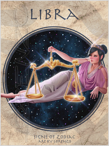 Lorenzo artworks, zodiac fantasy art, fantasy paintings