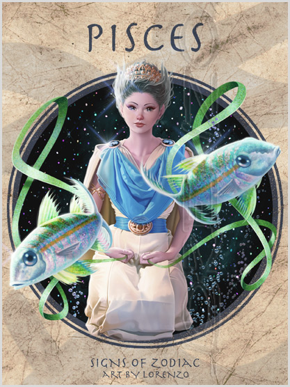 Lorenzo artworks, zodiac fantasy art, fantasy paintings