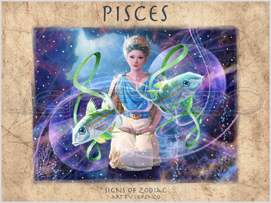 Lorenzo artworks, zodiac fantasy art, fantasy paintings