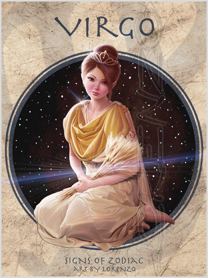 Lorenzo artworks, zodiac fantasy art, fantasy paintings