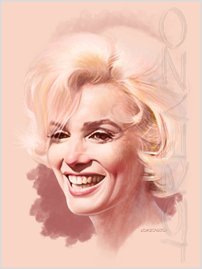 Lorenzo artworks, portraits, Marilyn Monroe