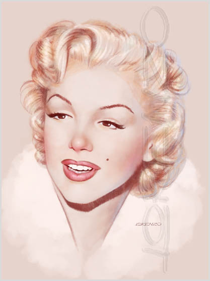 Lorenzo artworks, portraits, Marilyn Monroe