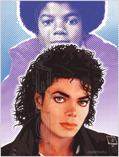 Lorenzo artworks, portraits, Michael Jackson